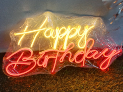 Happy Birthday Neon Sign