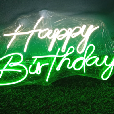 Happy Birthday Neon Sign