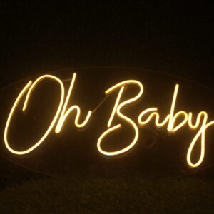 OH BABY NEON SIGN BOARD