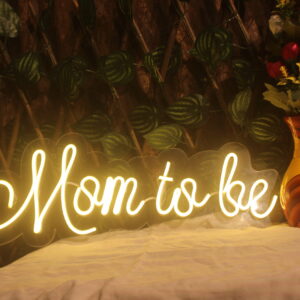 mom to be neon sign board