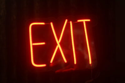 exit neon sign