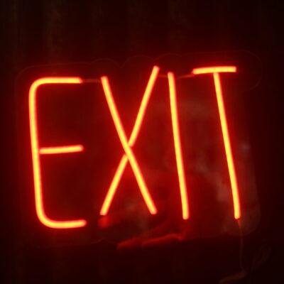 exit neon sign