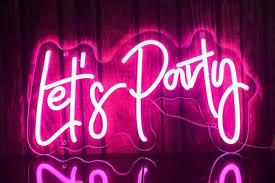 Let's Party Neon Sign