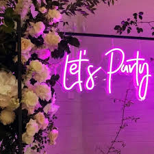 Let's Party Neon Sign
