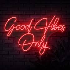 Good Vibes Only Neon Sign