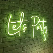 Let's Party Neon Sign